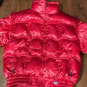 Head Red Down Bomber Jacket